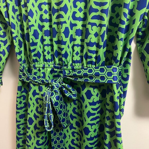 Gretchen Scott Wrap It Up Dress 3/4 Sleeve Stretch Size Large - Picture 7 of 15